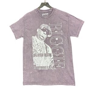 The Notorious B.I.G. T Shirt‎ Mens Medium Purple Biggie Smalls Life After Death